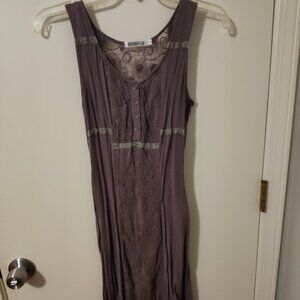 Size Sm - Purple Gray Boho Dress